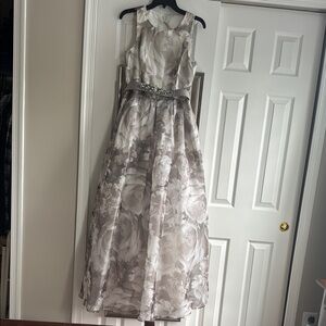 Eliza J Gray Floral Dress